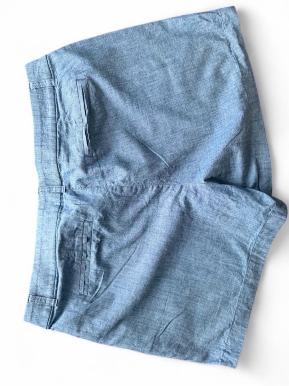 2 pair of Women’s Light Blue Casual Cotton-Blend Shorts - Picture 3 of 6